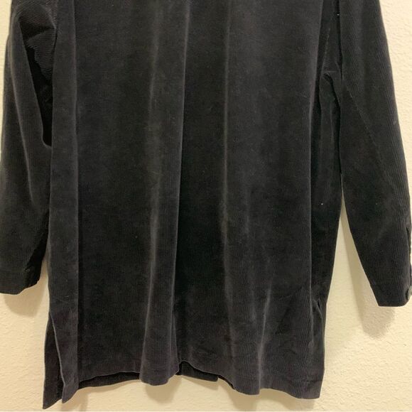 LIZ CLAIBORNE LIZSPORT VINTAGE SHIRT JACKET WOMEN’S S BLACK CORDUROY POCKETS. - Picture 8 of 15